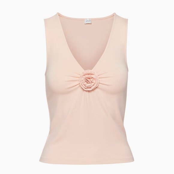 Wilfred GoodLux Bloom Top Deep V-neck top with rosette - Picture 1 of 7